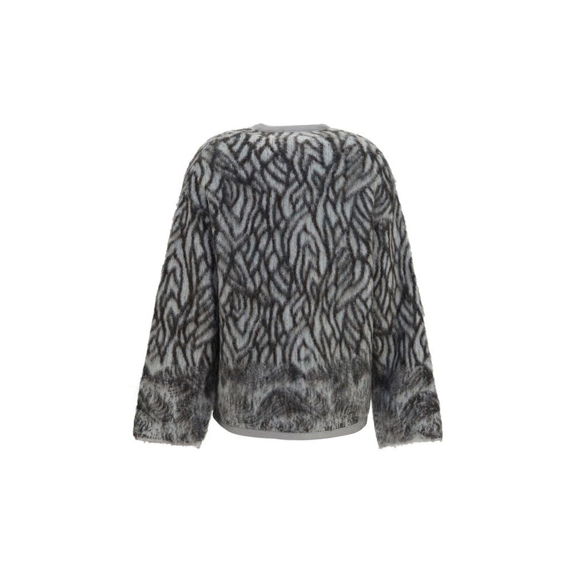 Forte_Forte Gray Alpaca Vicugna Pacos Cardigan