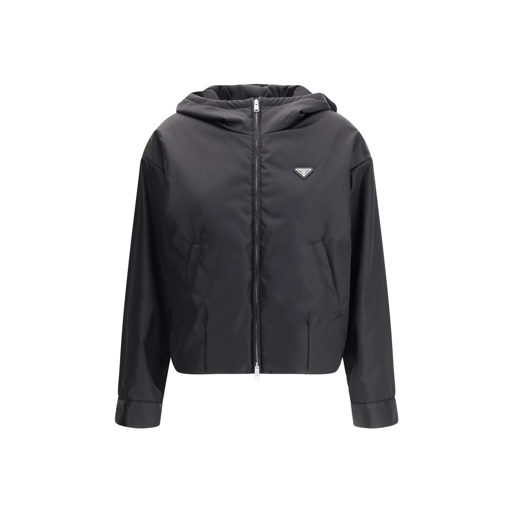 Veste Prada noire en polyamide recyclé