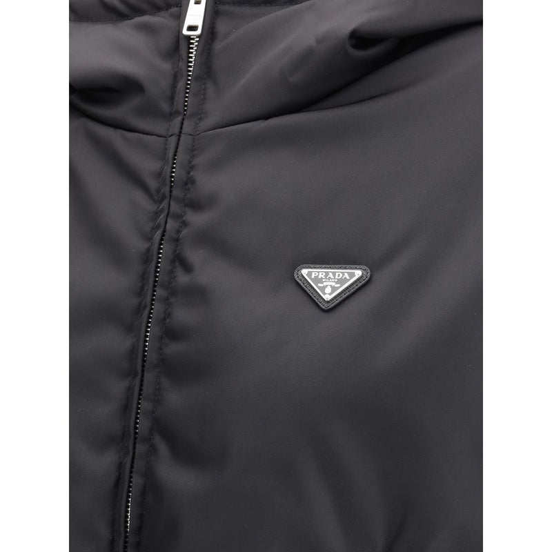 Veste Prada noire en polyamide recyclé