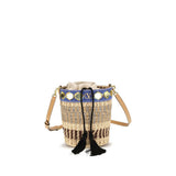 Sac à dos Valentino Garavani en raphia beige