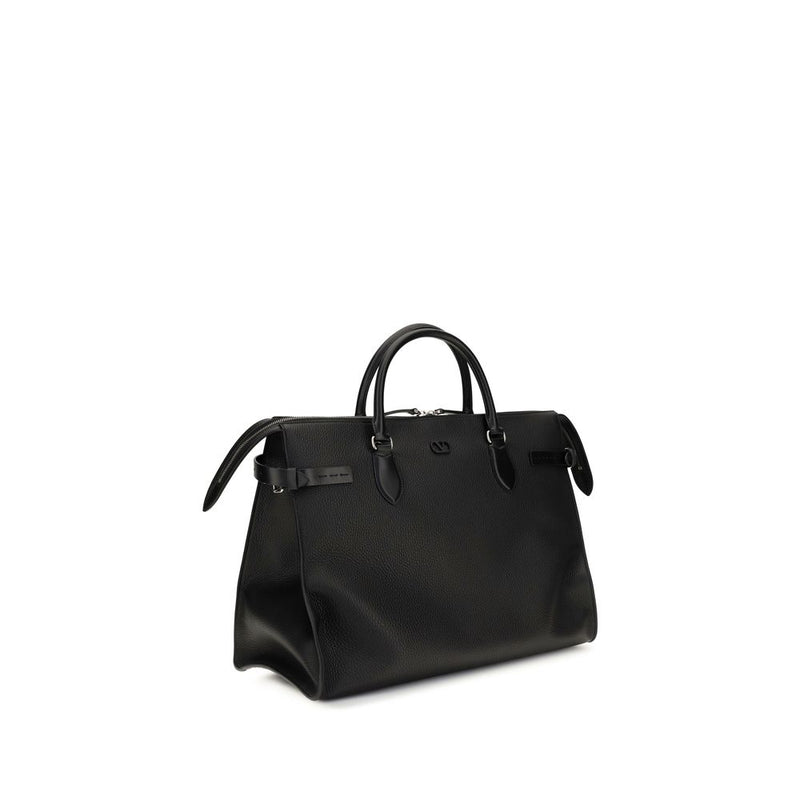 Sac bandoulière Valentino Garavani Bos Taurus en cuir de veau noir