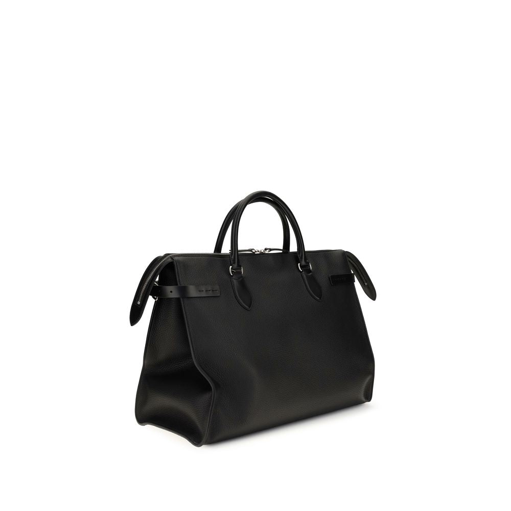 Sac bandoulière Valentino Garavani Bos Taurus en cuir de veau noir