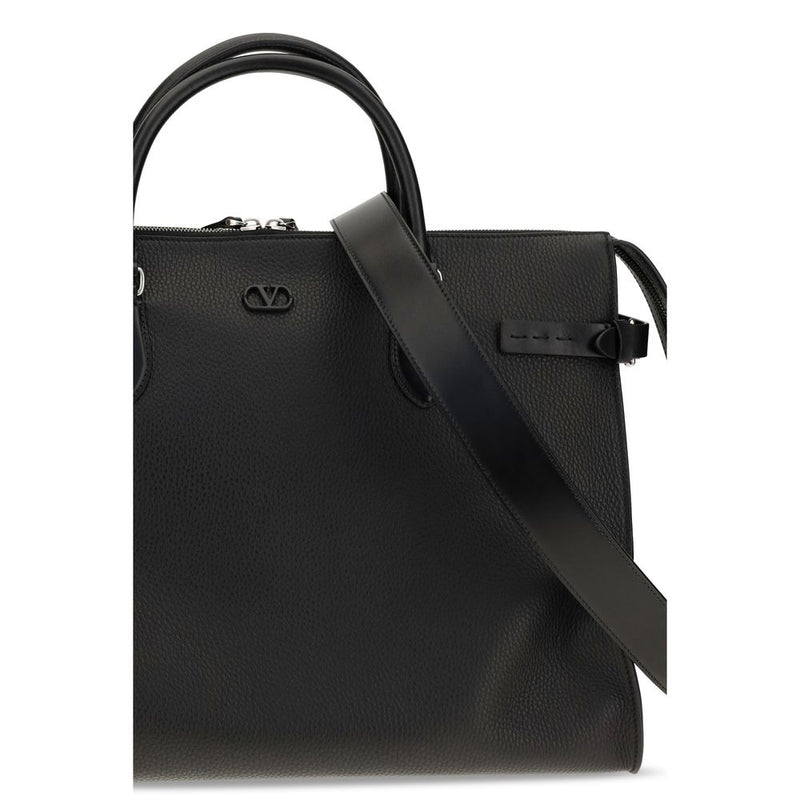 Sac bandoulière Valentino Garavani Bos Taurus en cuir de veau noir