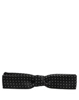 Nœud papillon ajustable Dolce &amp; Gabbana à pois noirs et blancs