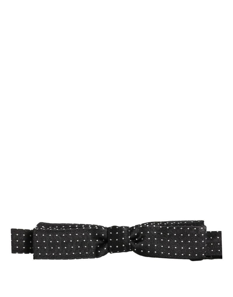 Nœud papillon ajustable Dolce &amp; Gabbana à pois noirs et blancs