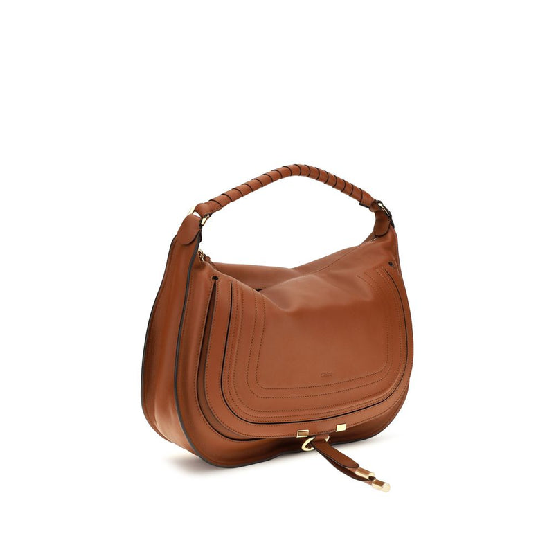Sac bandoulière Chloé Bos Taurus en cuir de veau marron