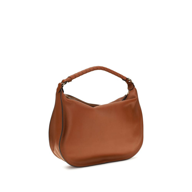 Sac bandoulière Chloé Bos Taurus en cuir de veau marron