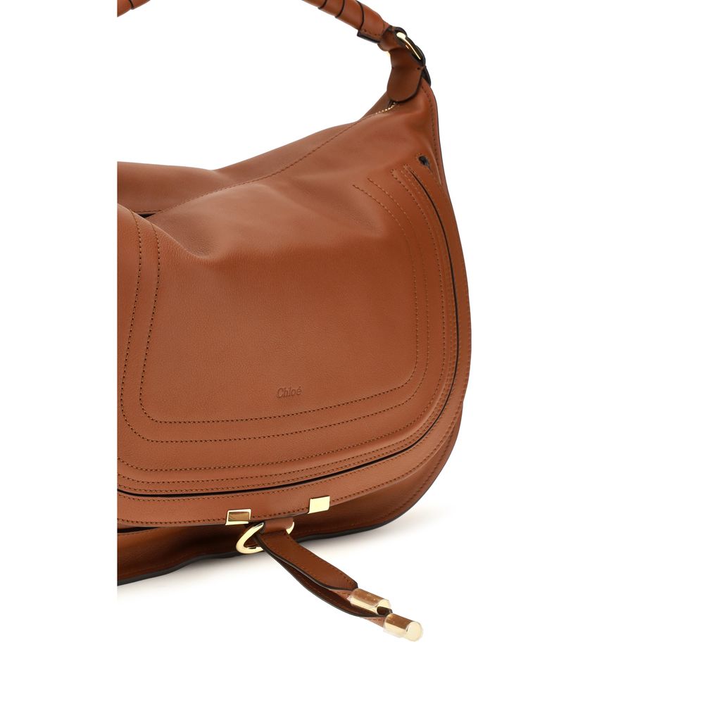 Sac bandoulière Chloé Bos Taurus en cuir de veau marron