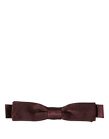 Dolce & Gabbana Homme Papillon Ajustable Marron 100% Soie