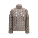 P.A.R.O.S.H. Col Roulé Oves Aries en Laine Beige