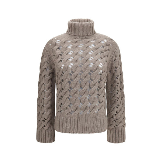 P.A.R.O.S.H. Col Roulé Oves Aries en Laine Beige
