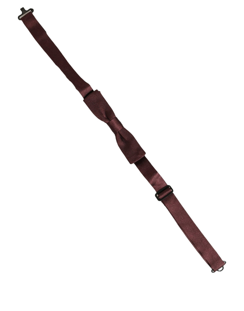 Dolce & Gabbana Homme Papillon Ajustable Marron 100% Soie