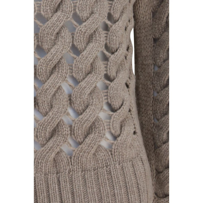 P.A.R.O.S.H. Col Roulé Oves Aries en Laine Beige