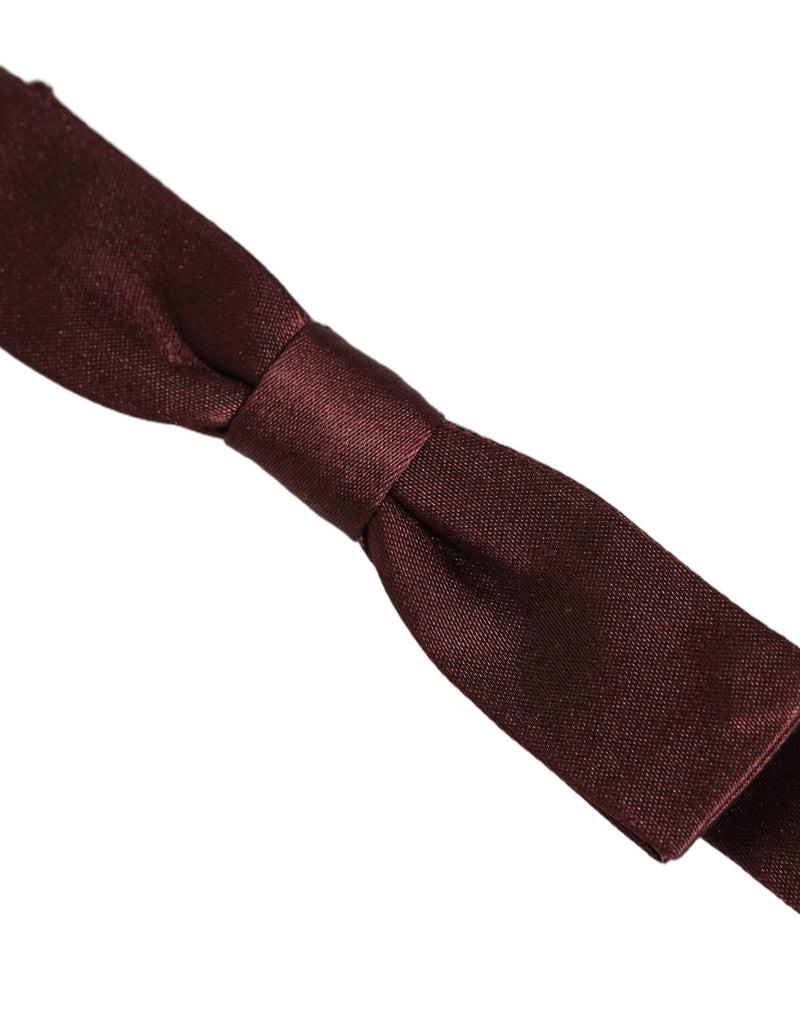 Dolce & Gabbana Homme Papillon Ajustable Marron 100% Soie