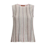 T-shirt sans manches Missoni en rayonne multicolore