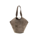 Sac bandoulière Bos Taurus en cuir de veau beige Khaite