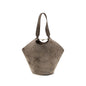 Khaite Beige Calf Leather Bos Taurus Shoulder Bag
