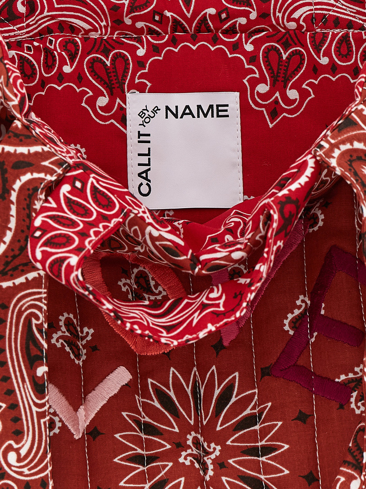 Sac fourre-tout en coton multicolore CALL ME BY YOUR NAME