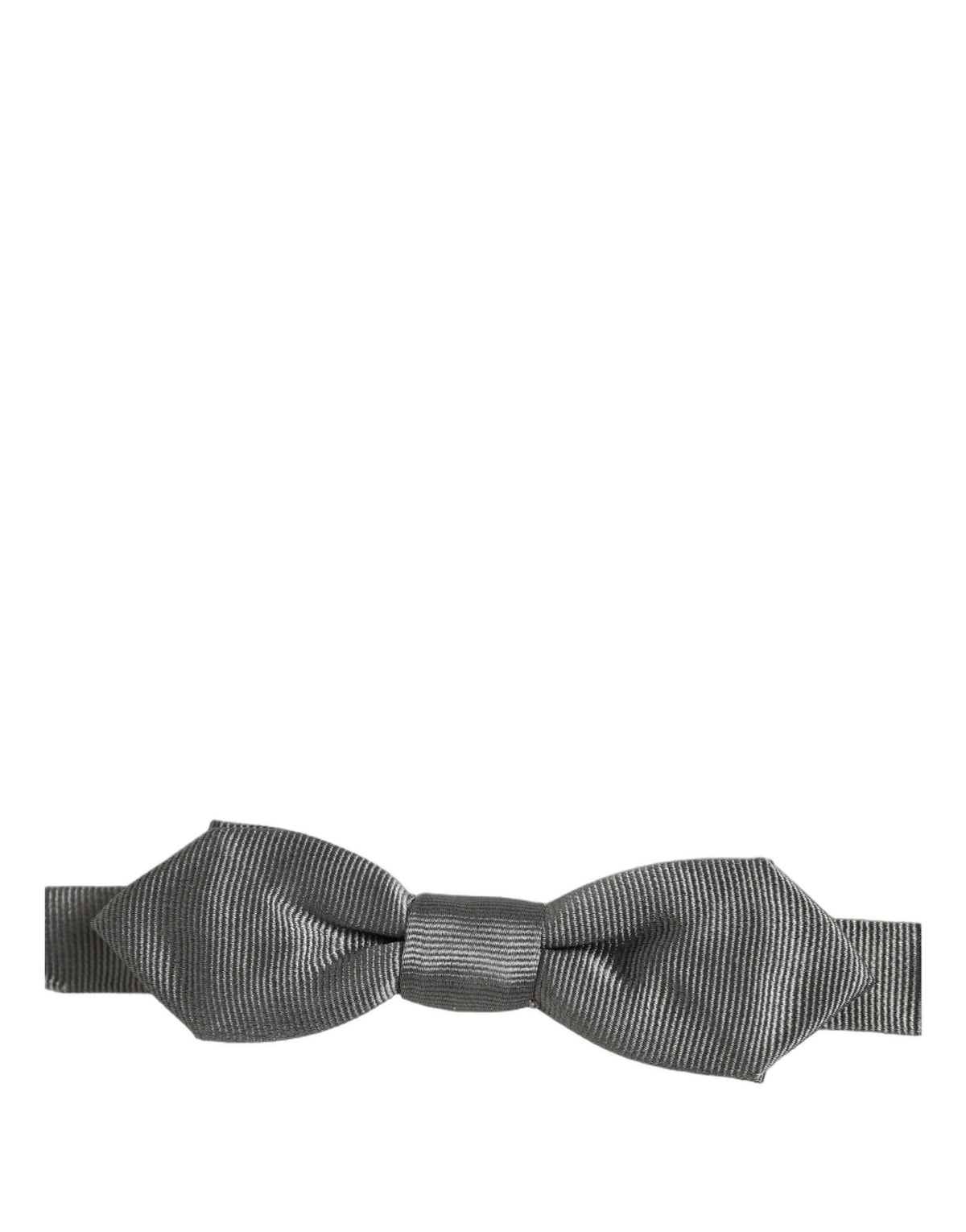 Nœud papillon papillon réglable Dolce & Gabbana pour homme 100 % soie gris