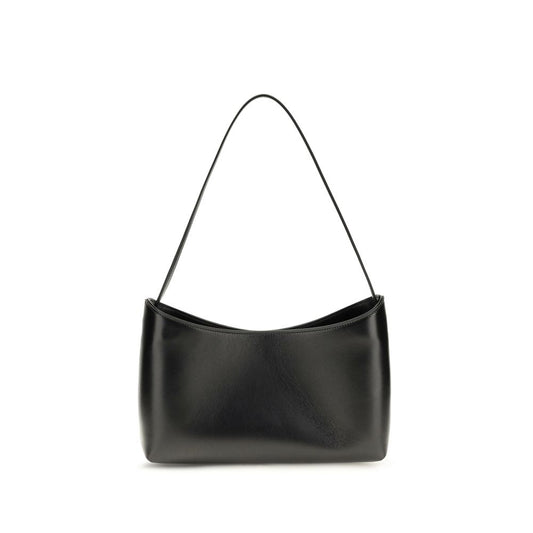 Sac bandoulière Bos Taurus en cuir de veau noir The Row