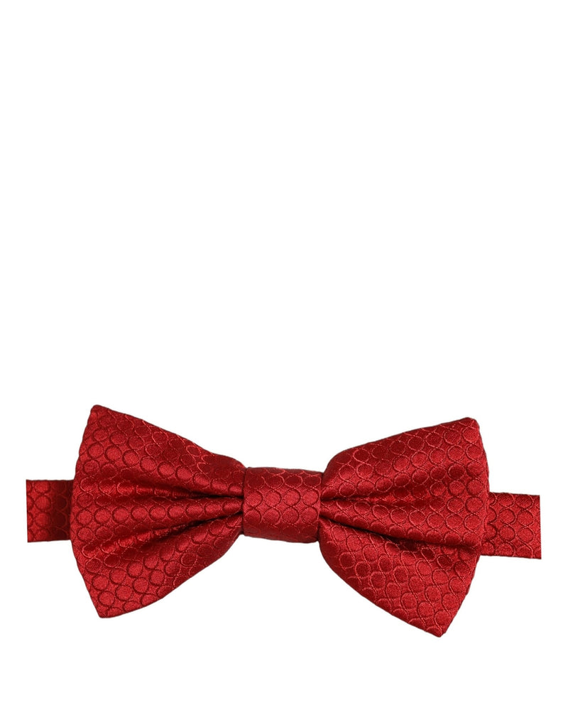 Dolce & Gabbana Homme Rouge 100% Soie Nœud Papillon Réglable