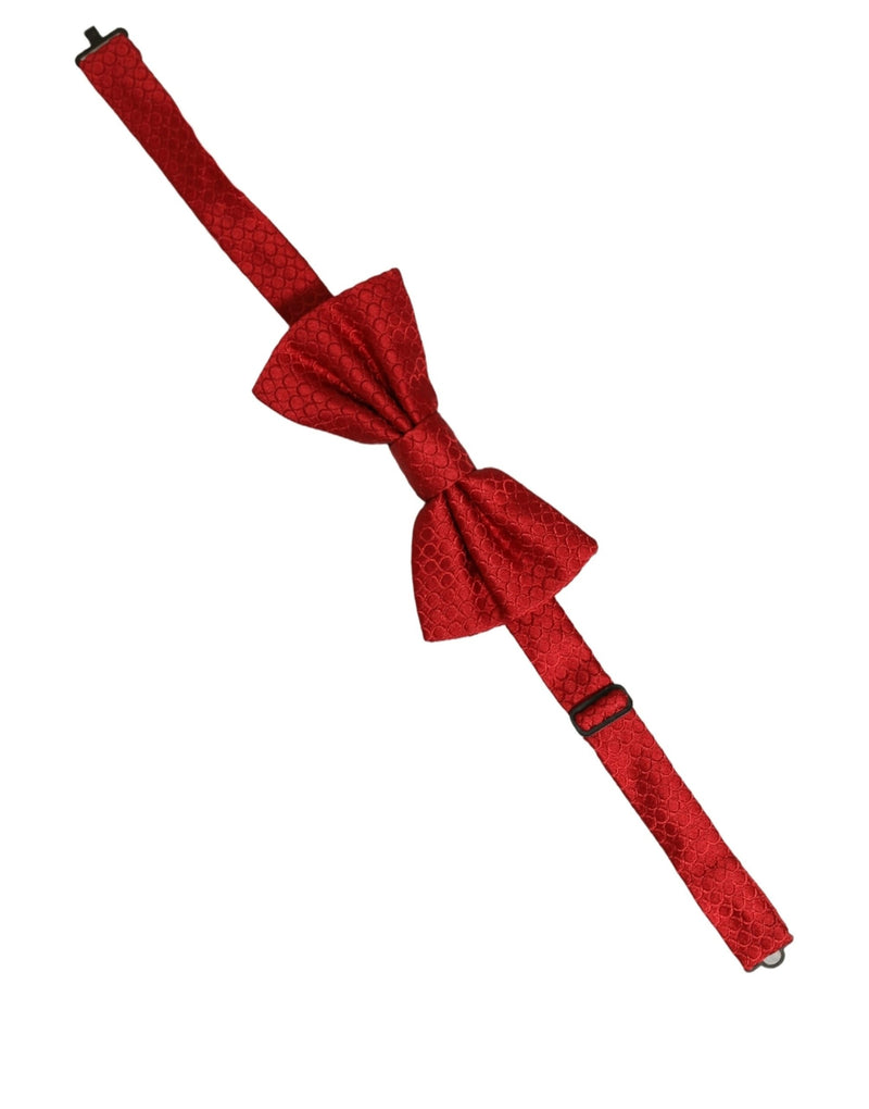 Dolce & Gabbana Homme Rouge 100% Soie Nœud Papillon Réglable