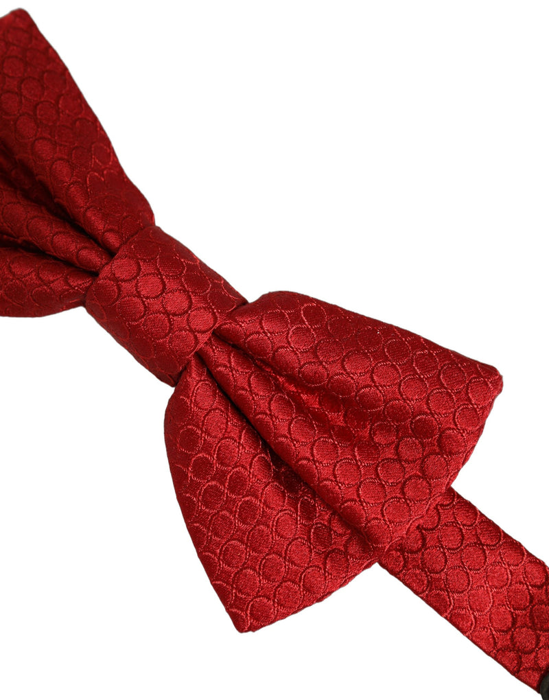 Dolce & Gabbana Homme Rouge 100% Soie Nœud Papillon Réglable