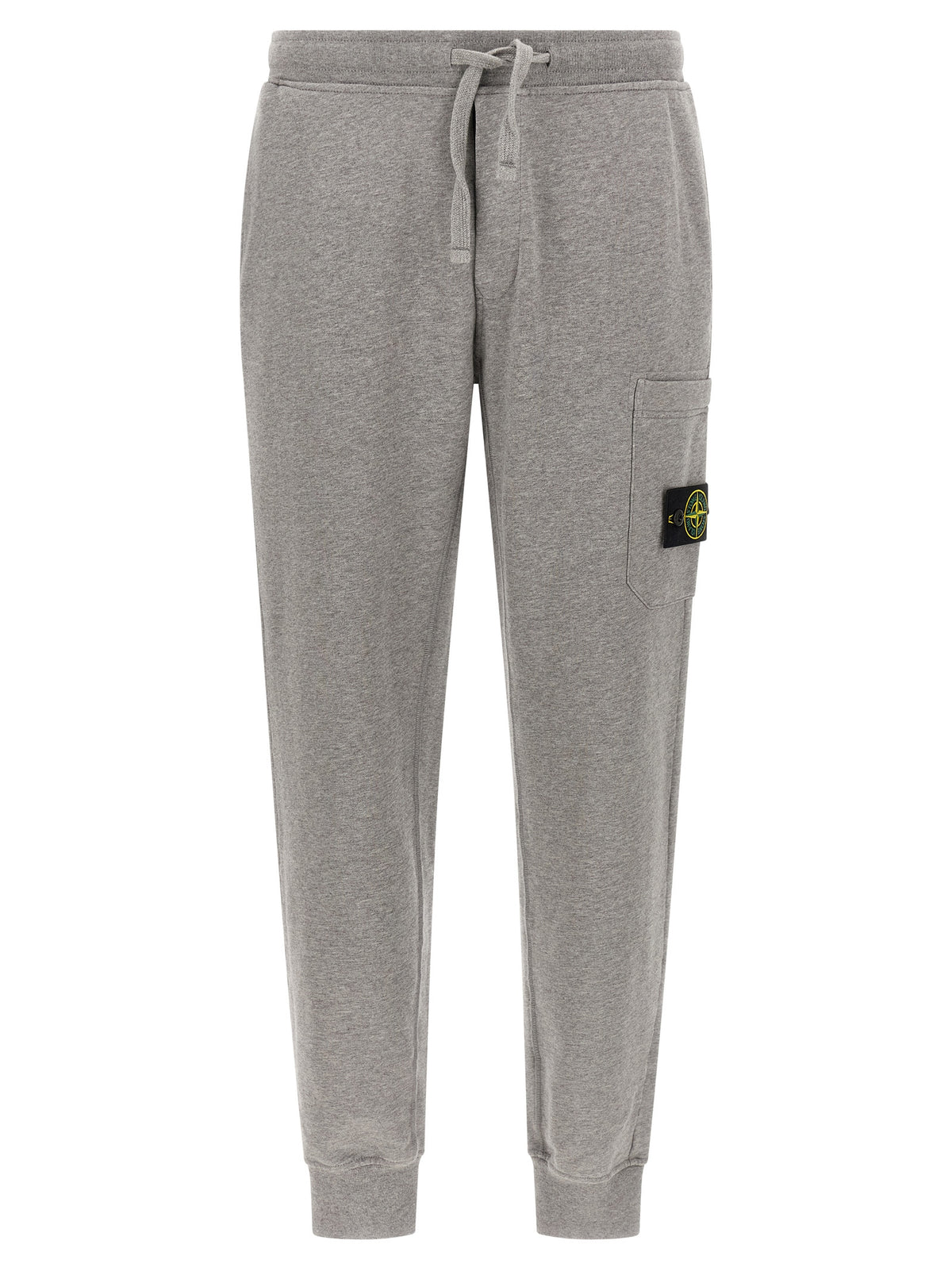 Jogging Stone Island gris en coton (pantalon d'entraînement)