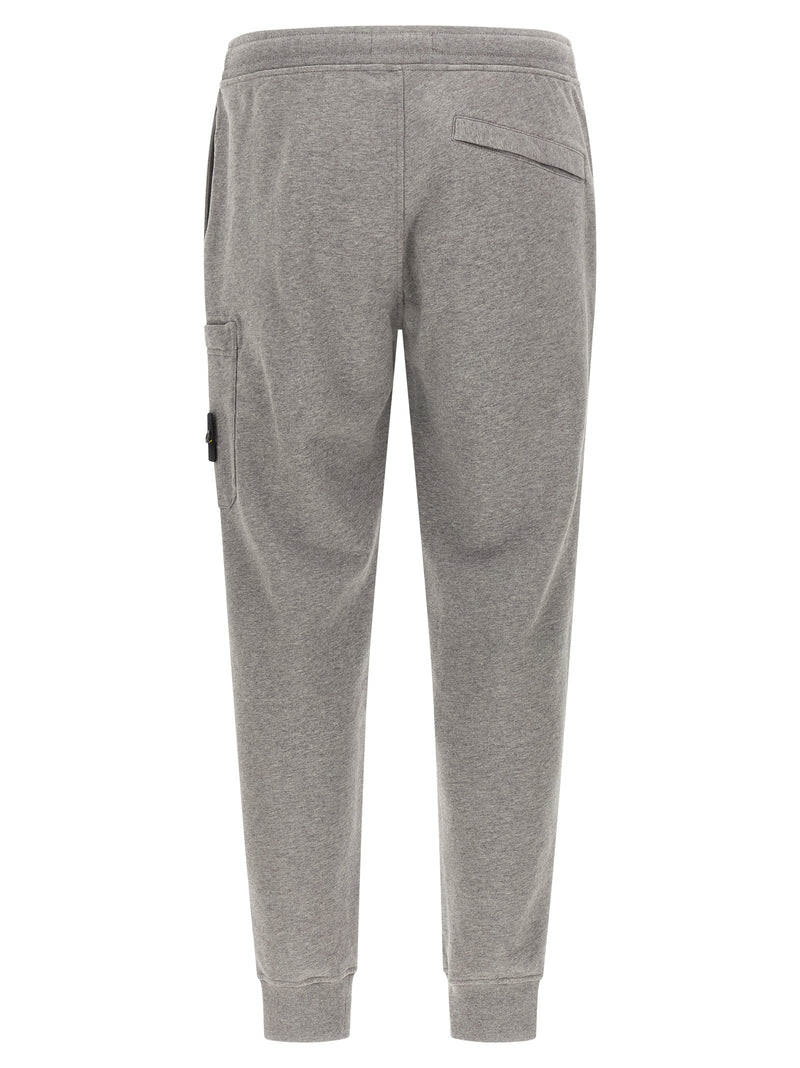 Jogging Stone Island gris en coton (pantalon d'entraînement)