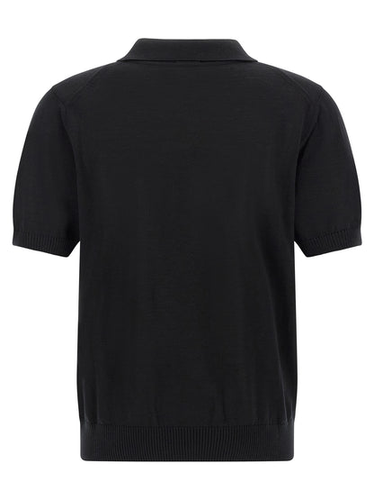 Hugo Boss Black Virgin Wool Polo Shirt