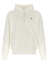 Sweat-shirt Lacoste en coton blanc