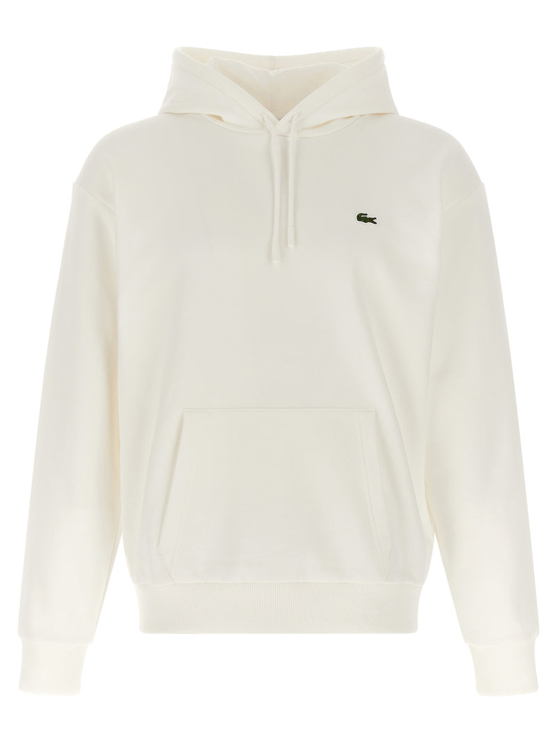 Sweat-shirt Lacoste en coton blanc