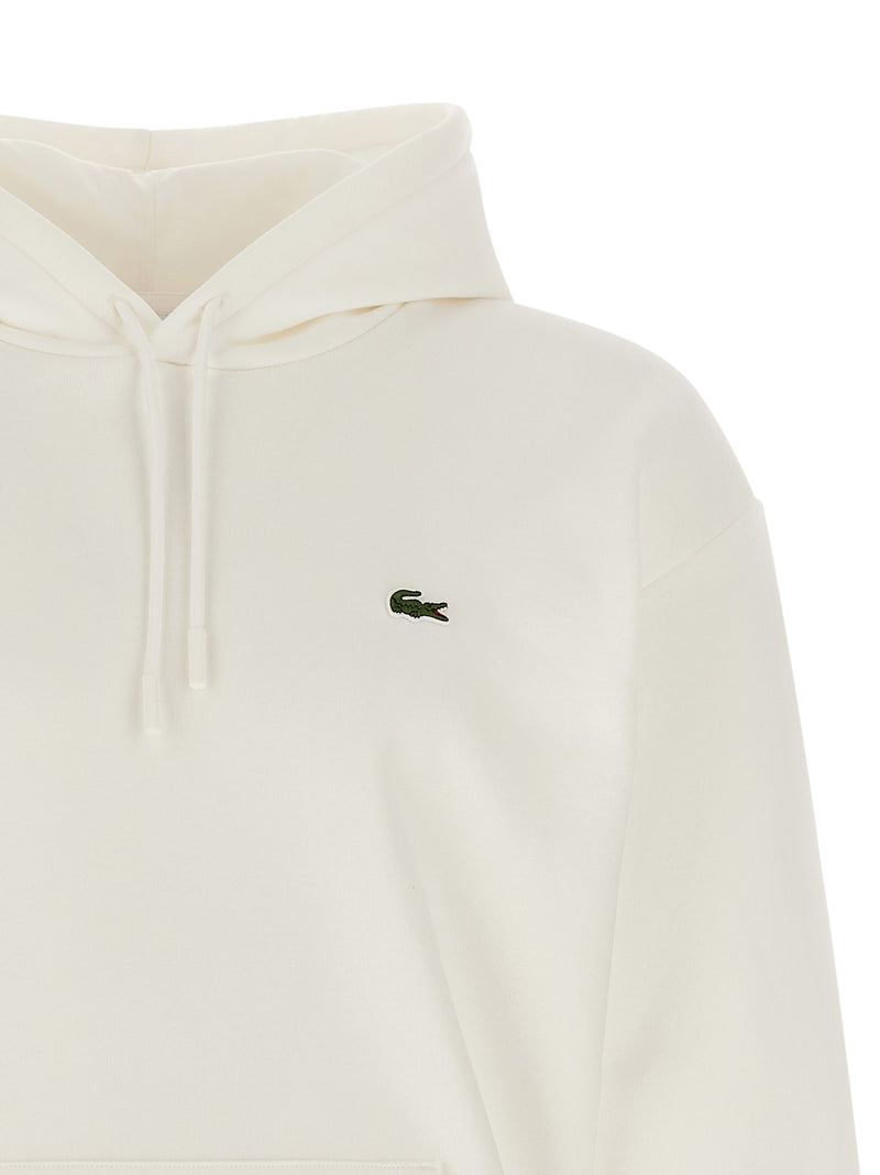 Sweat-shirt Lacoste en coton blanc