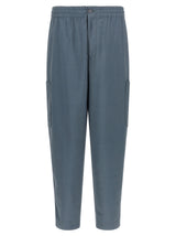 Pantalon cargo en laine gris Kenzo