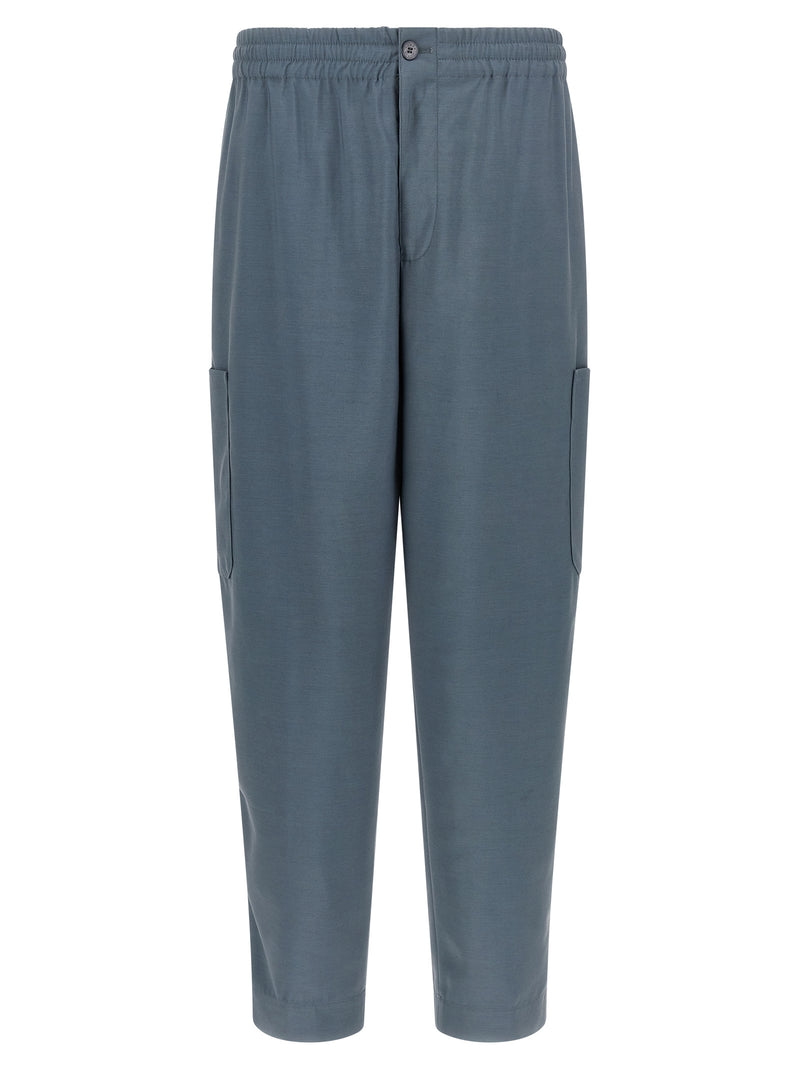 Pantalon cargo en laine gris Kenzo