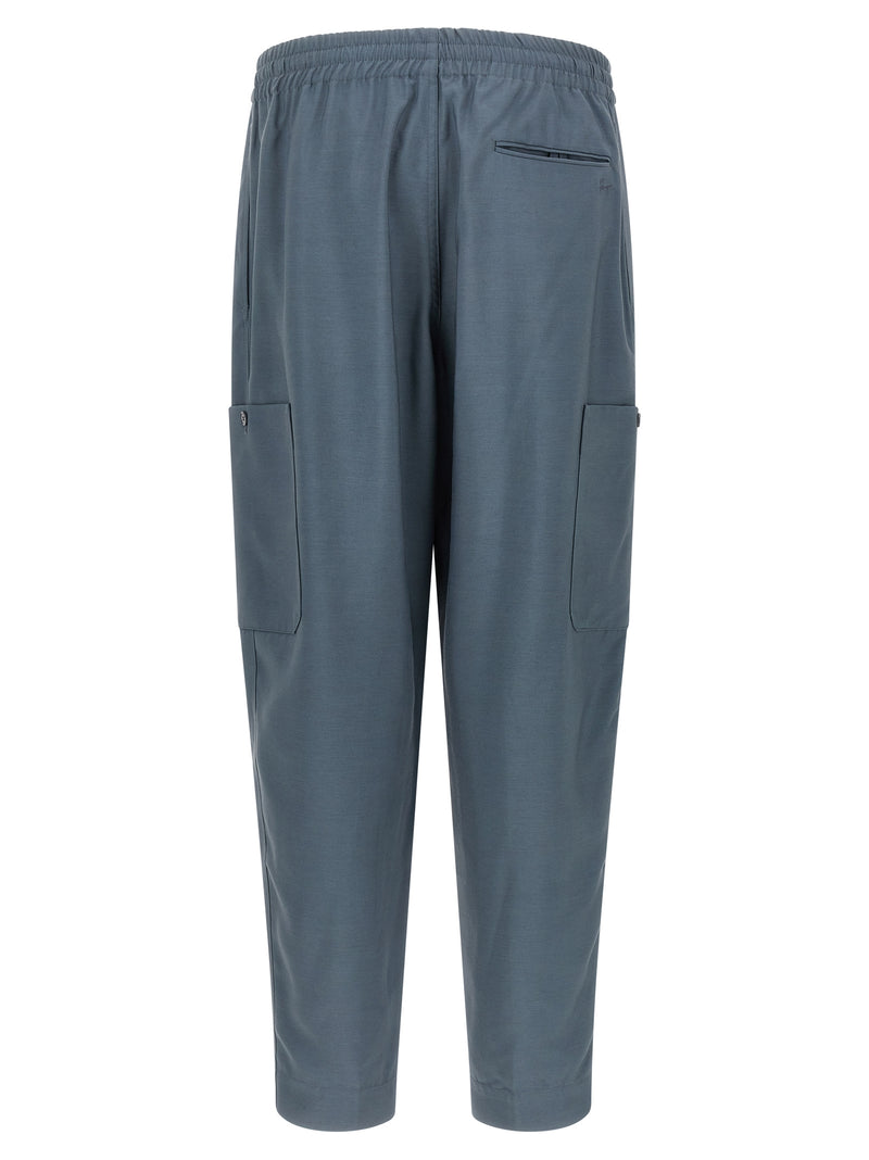Pantalon cargo en laine gris Kenzo