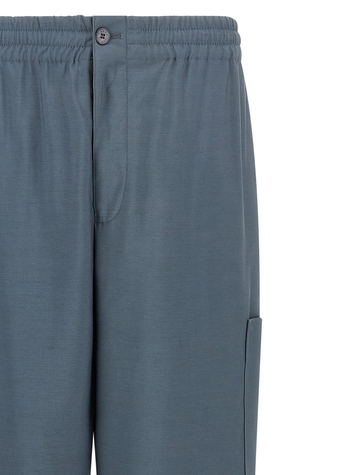 Pantalon cargo en laine gris Kenzo