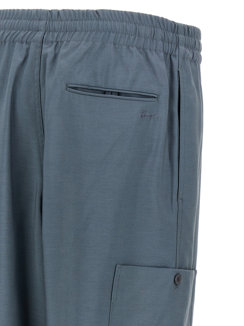 Pantalon cargo en laine gris Kenzo