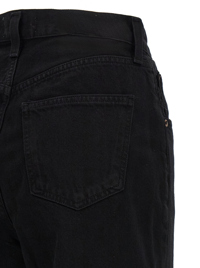 Agolde Black Cotton Jeans Denim