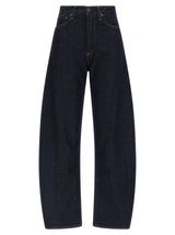 Jean taille haute Agolde en coton bleu