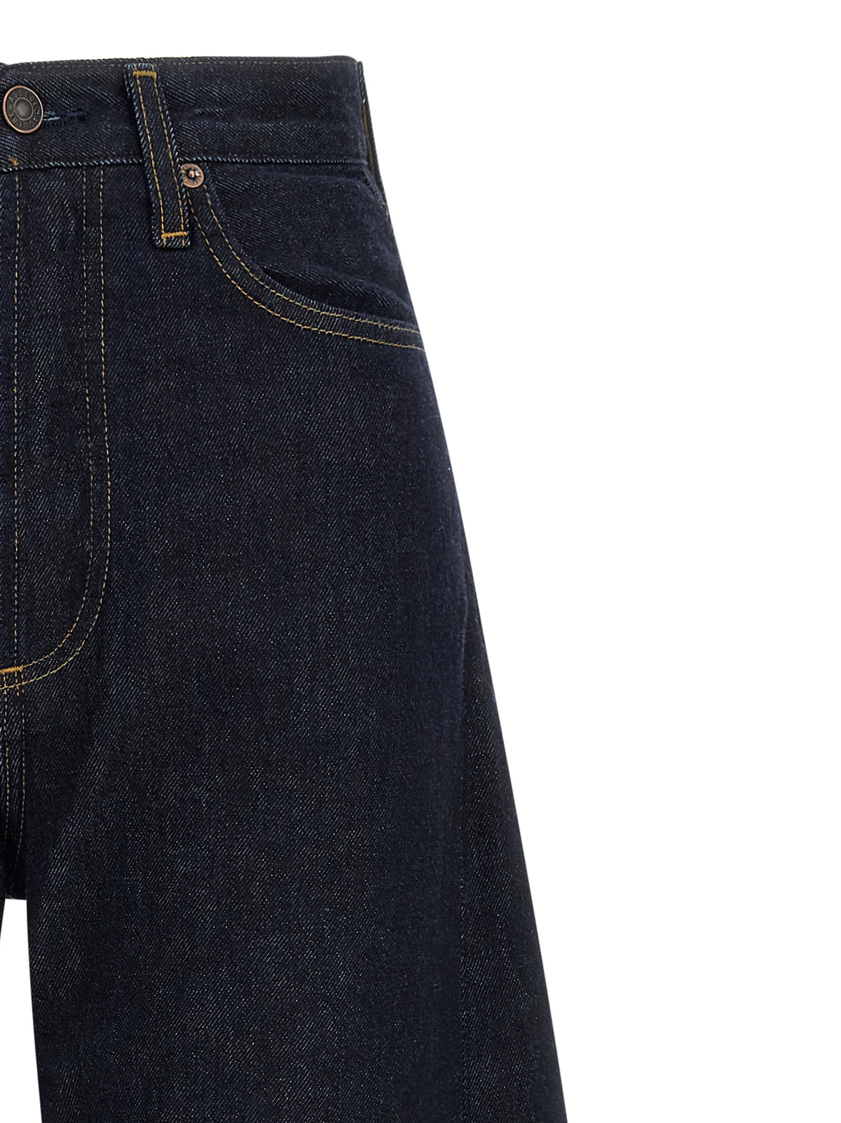 Jean taille haute Agolde en coton bleu