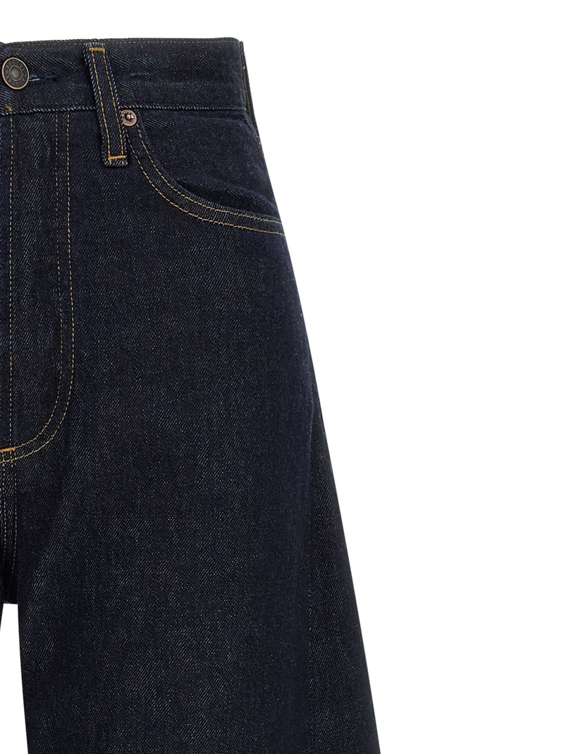 Agolde Blue Cotton High-Waisted Jean