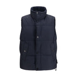 Doudoune sans manches Stone Island bleue en duvet d'oie