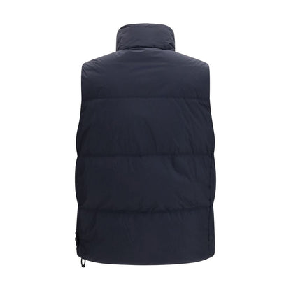 Stone Island Blue Goose Down Sleeveless Jacket