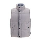 Doudoune longue Stone Island en duvet d'oie gris