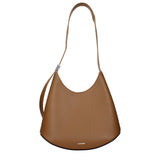 Sac porté épaule Jil Sander en cuir marron