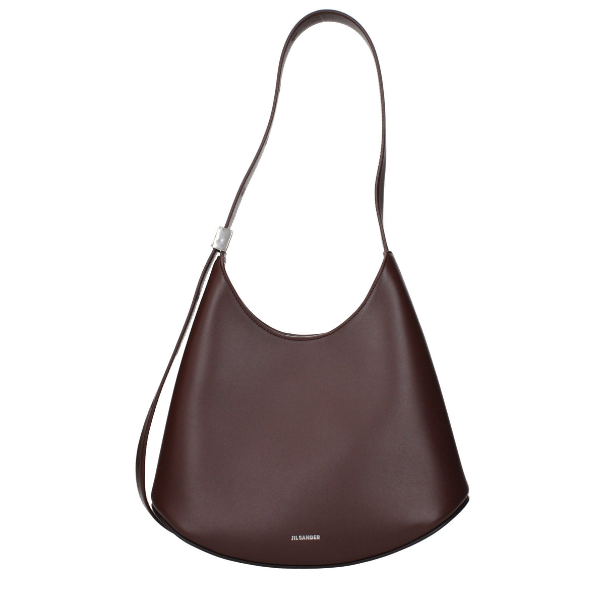 Sac porté épaule Jil Sander en cuir rouge