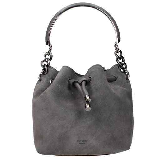 Sac à main Jimmy Choo en cuir gris