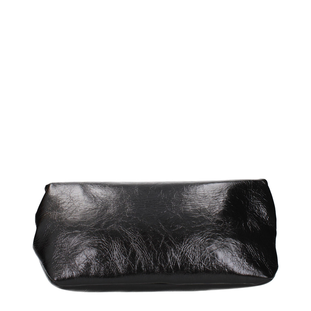 Pochette en Cuir Noir Jil Sander