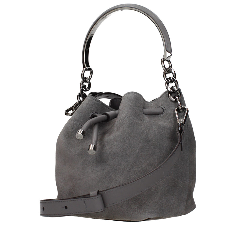 Jimmy Choo Gray Leather Handbag
